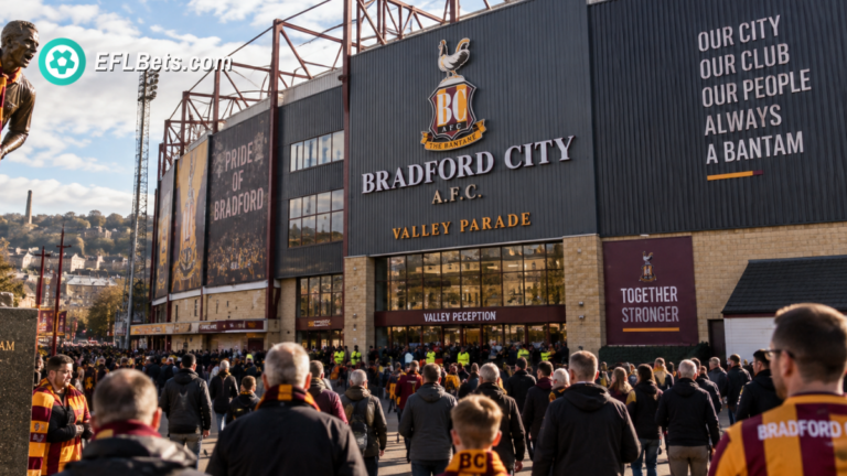 Bradford City's Valley Parade Stadium exterior