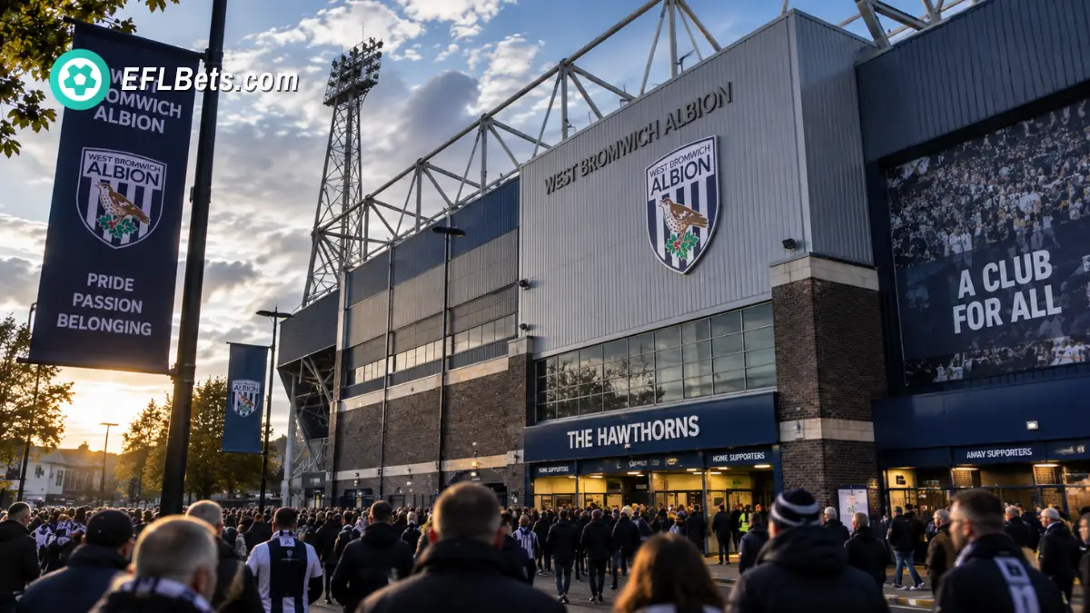 West Bromwich Albion's Hawthorns Stadium exterior